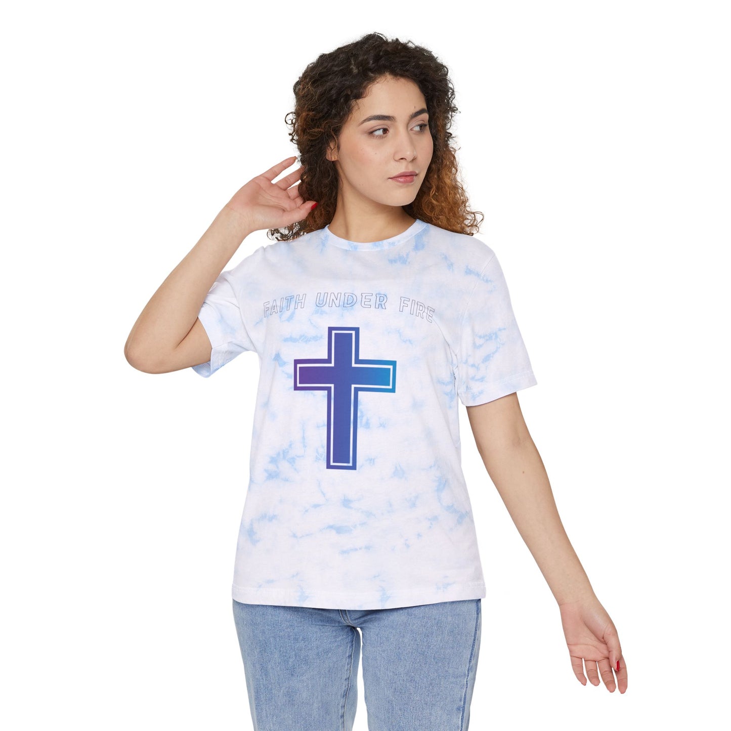 "Faith Under Fire" Tie-Dyed T-Shirt