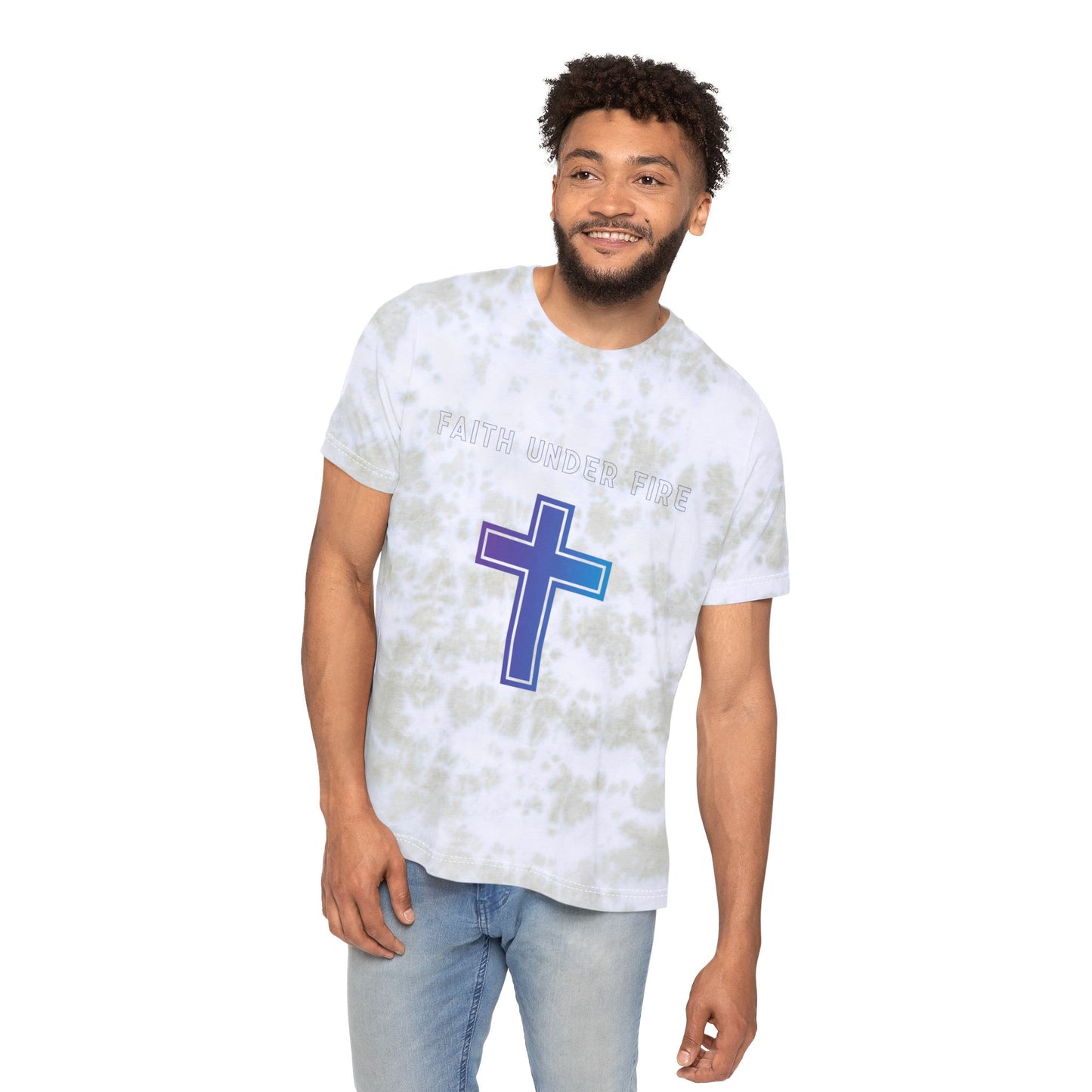 "Faith Under Fire" Tie-Dyed T-Shirt