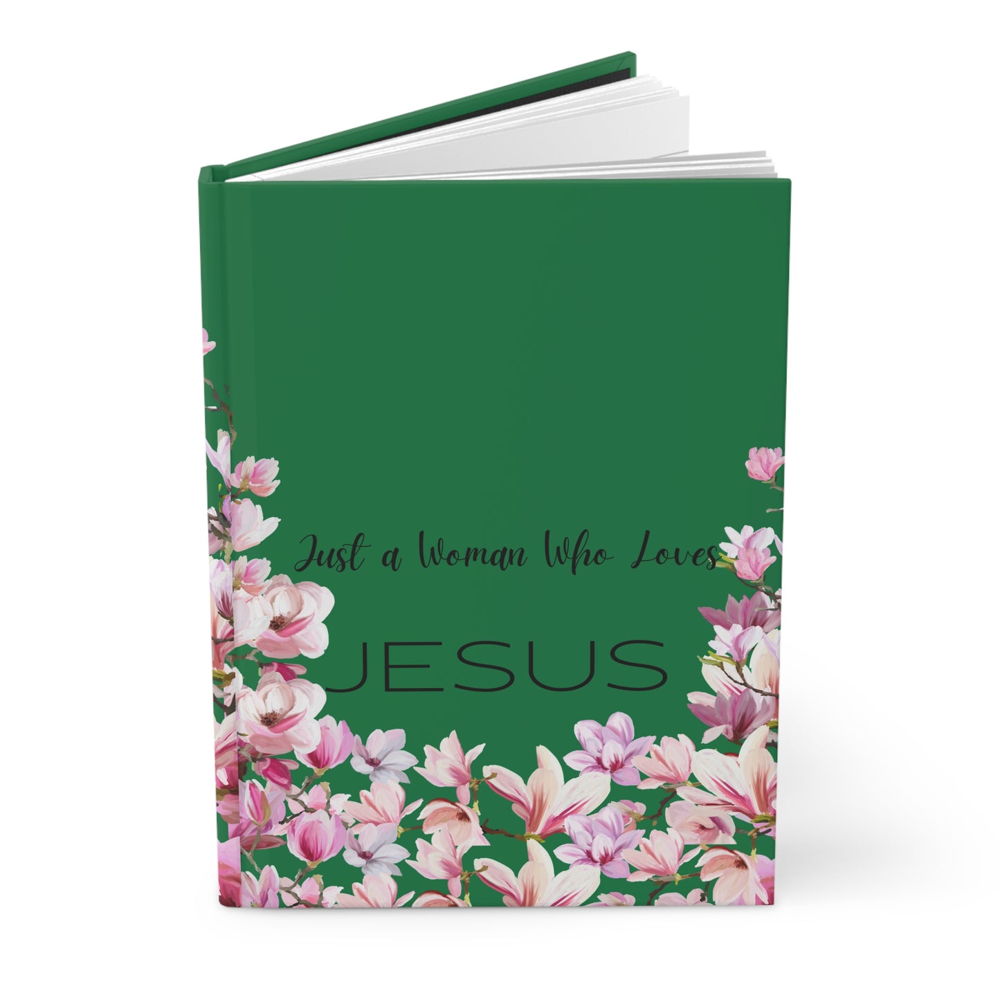 Just A Woman Lined Journal- Green