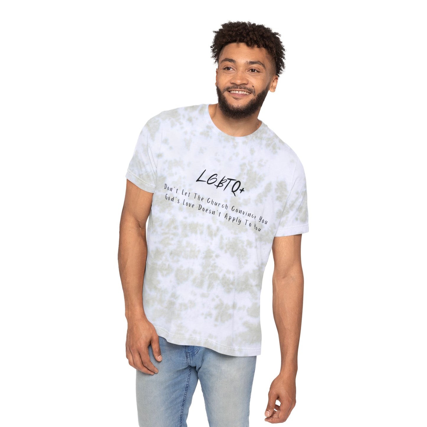 Tie-Dyed LGBTQ+ God's Love T-Shirt