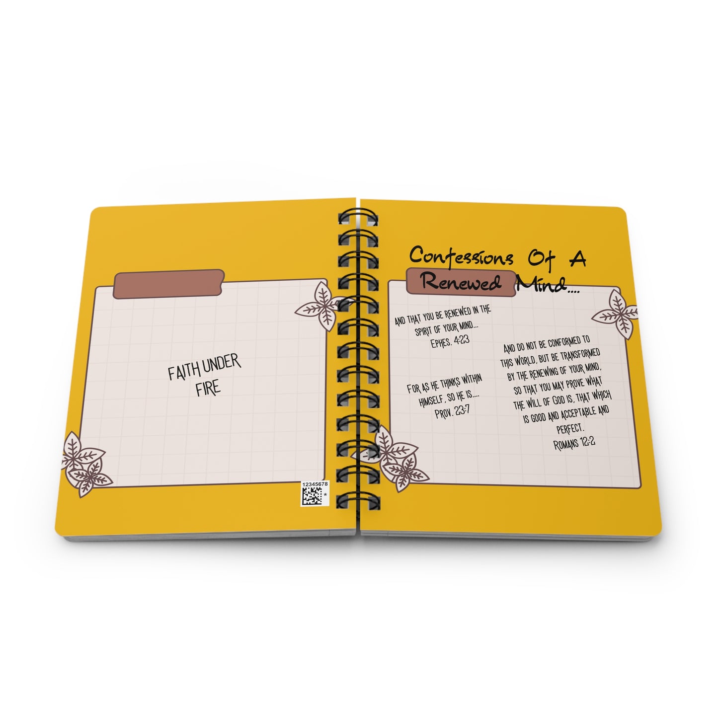 Renewed Mind Journal- Yellow