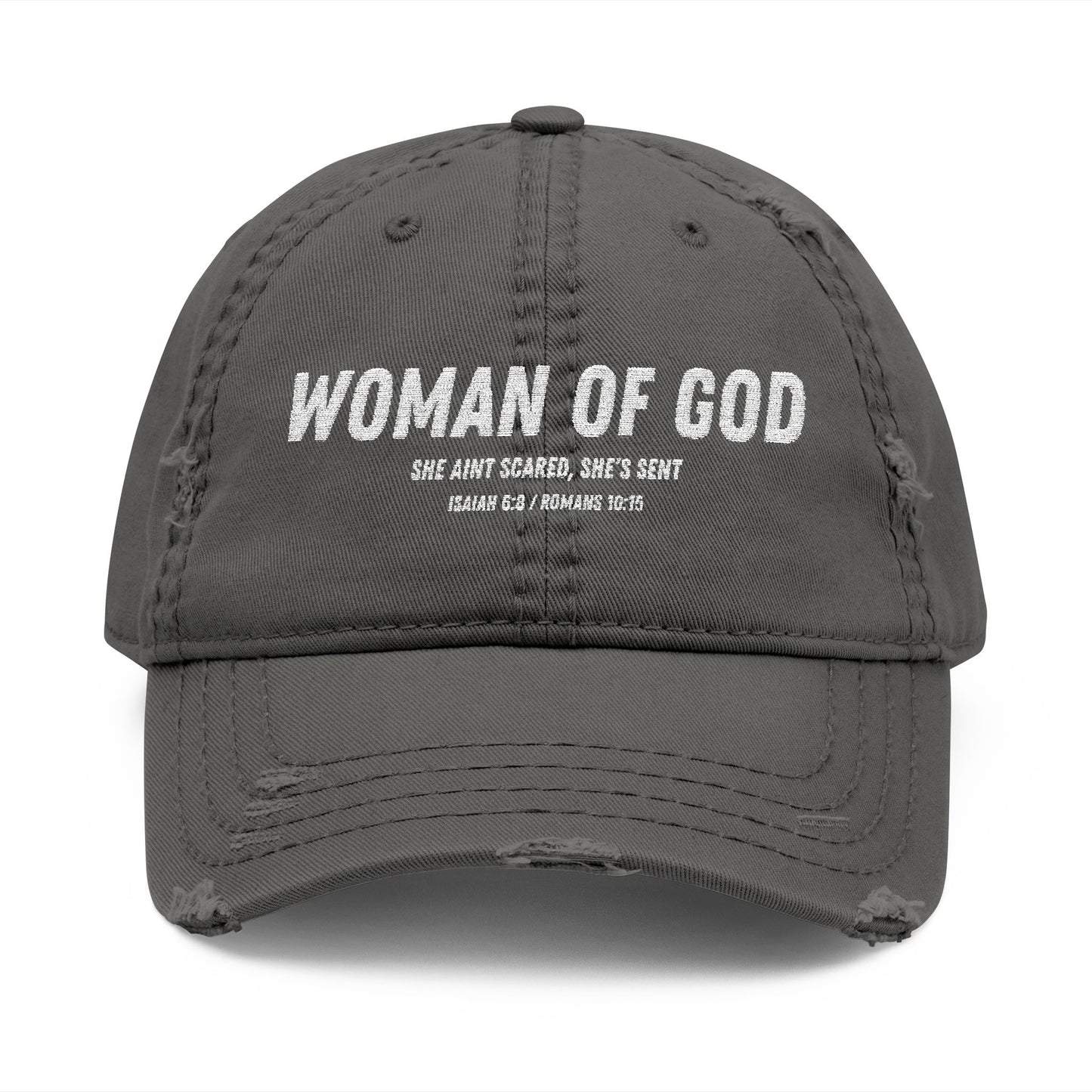 Woman of God Distressed Dad Hat