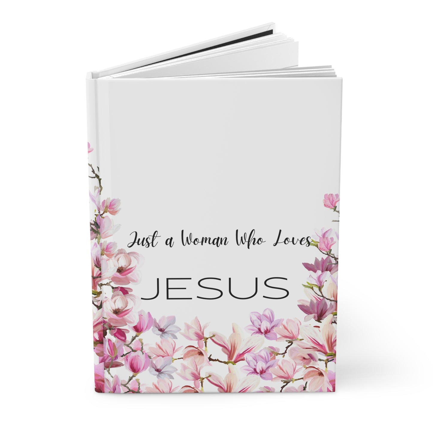 Just A Woman Lined Journal- White