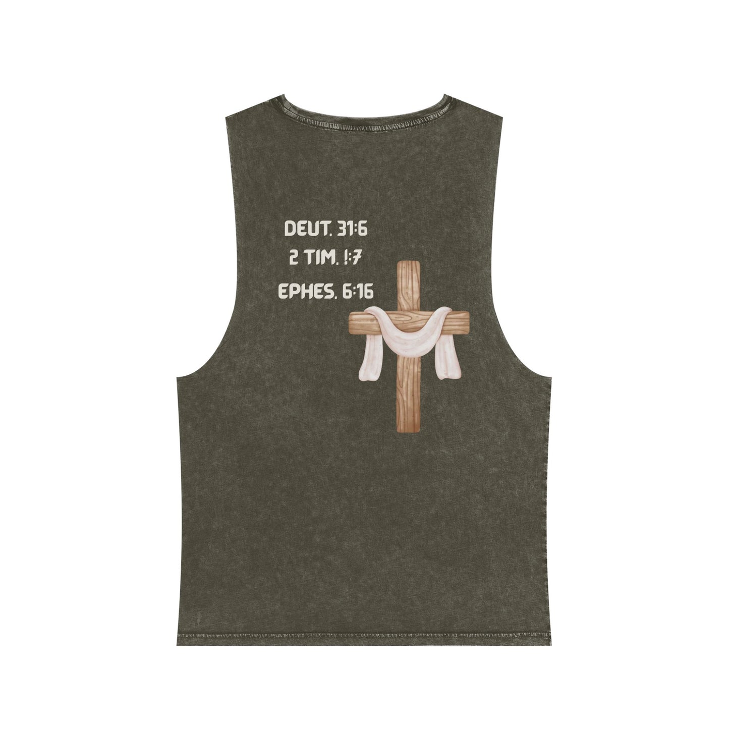 Faith Under Fire Not Burned. Built. Stonewashed Tee