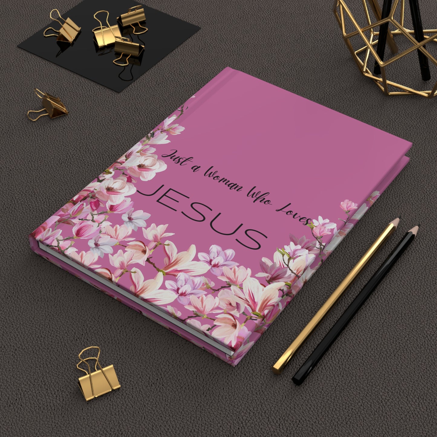 Just A Woman Lined Journal- Light Pink