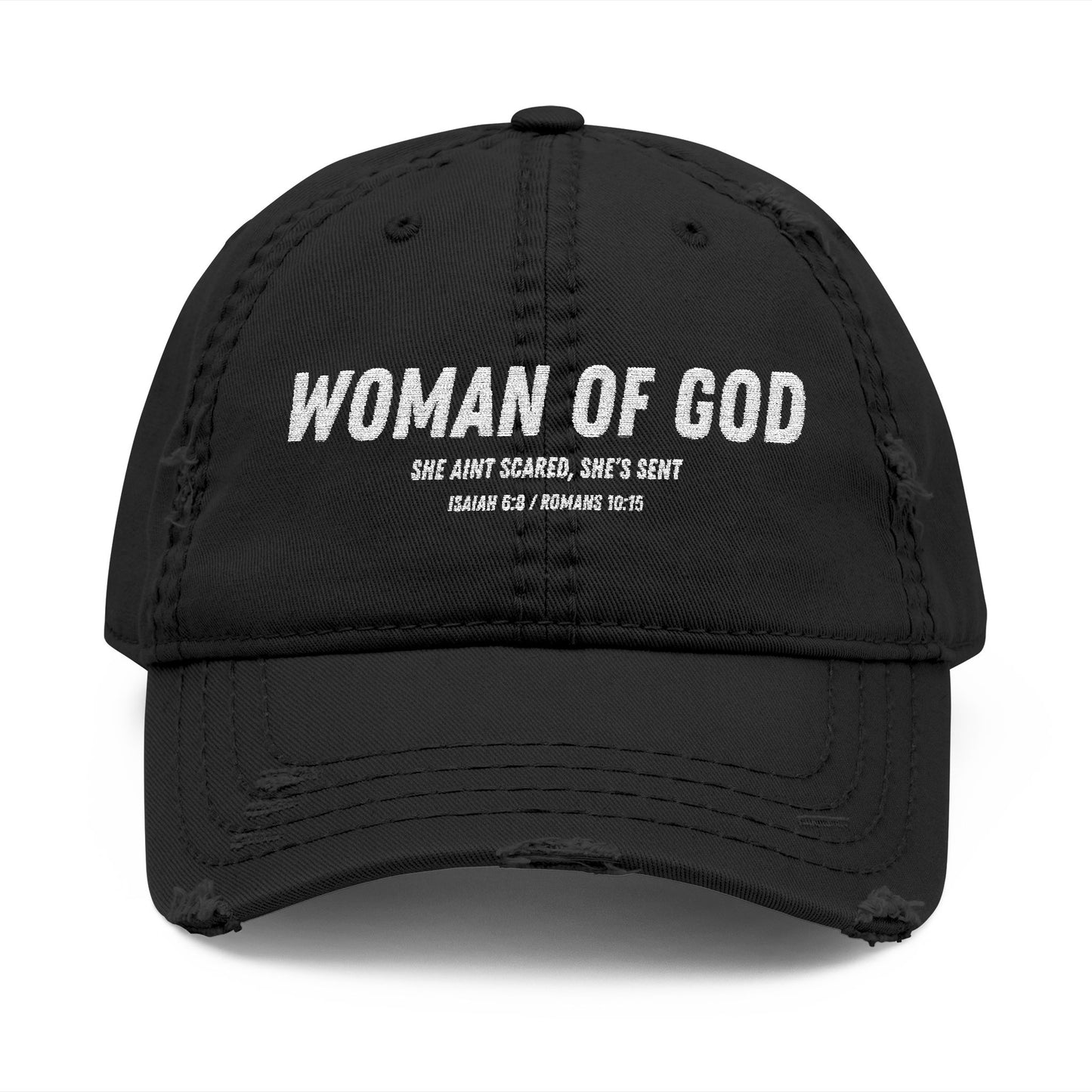 Woman of God Distressed Dad Hat