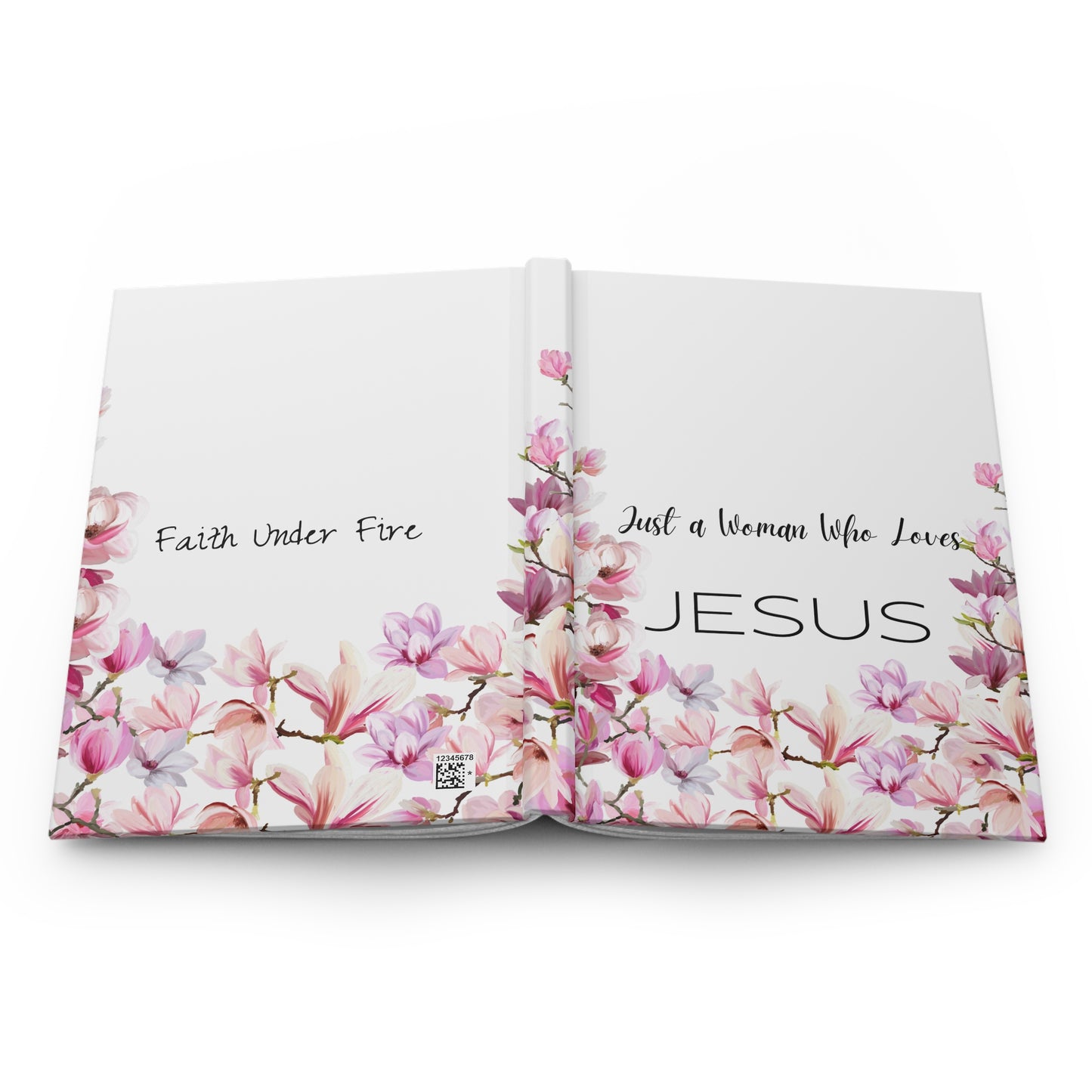 Just A Woman Lined Journal- White