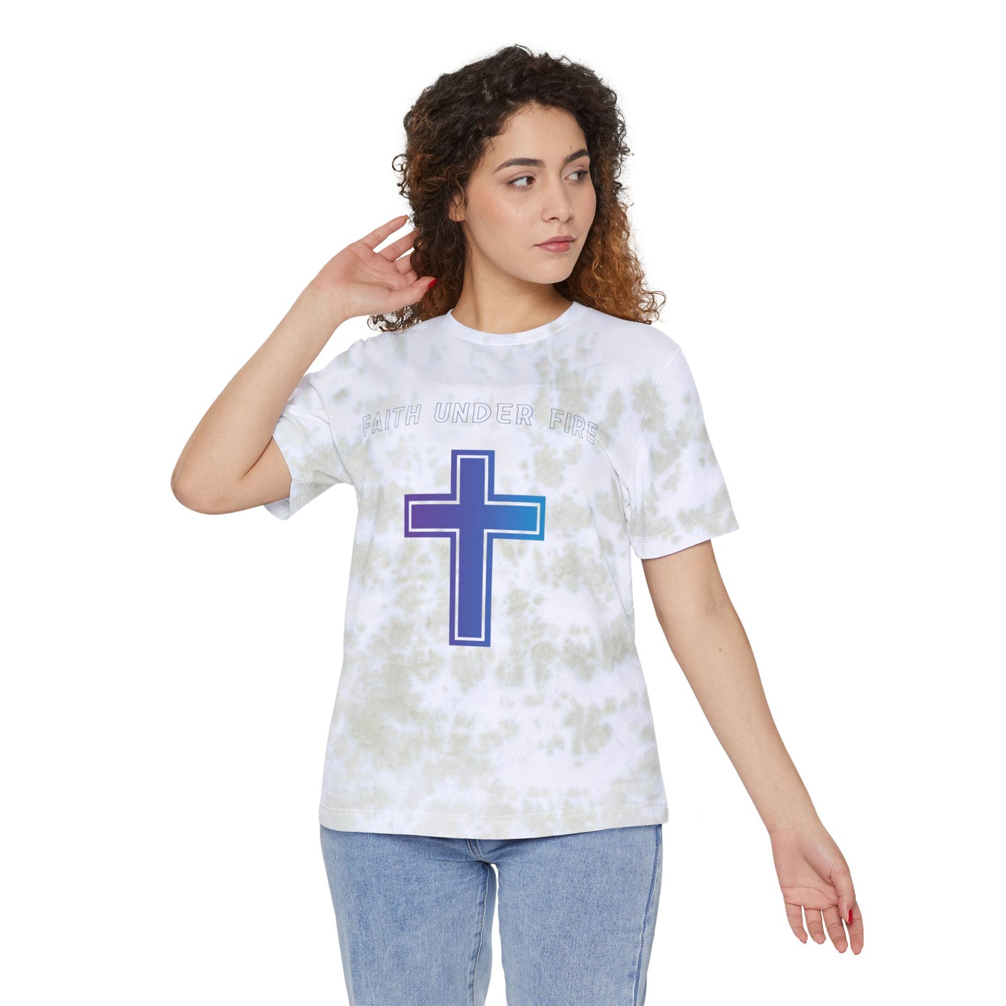 "Faith Under Fire" Tie-Dyed T-Shirt