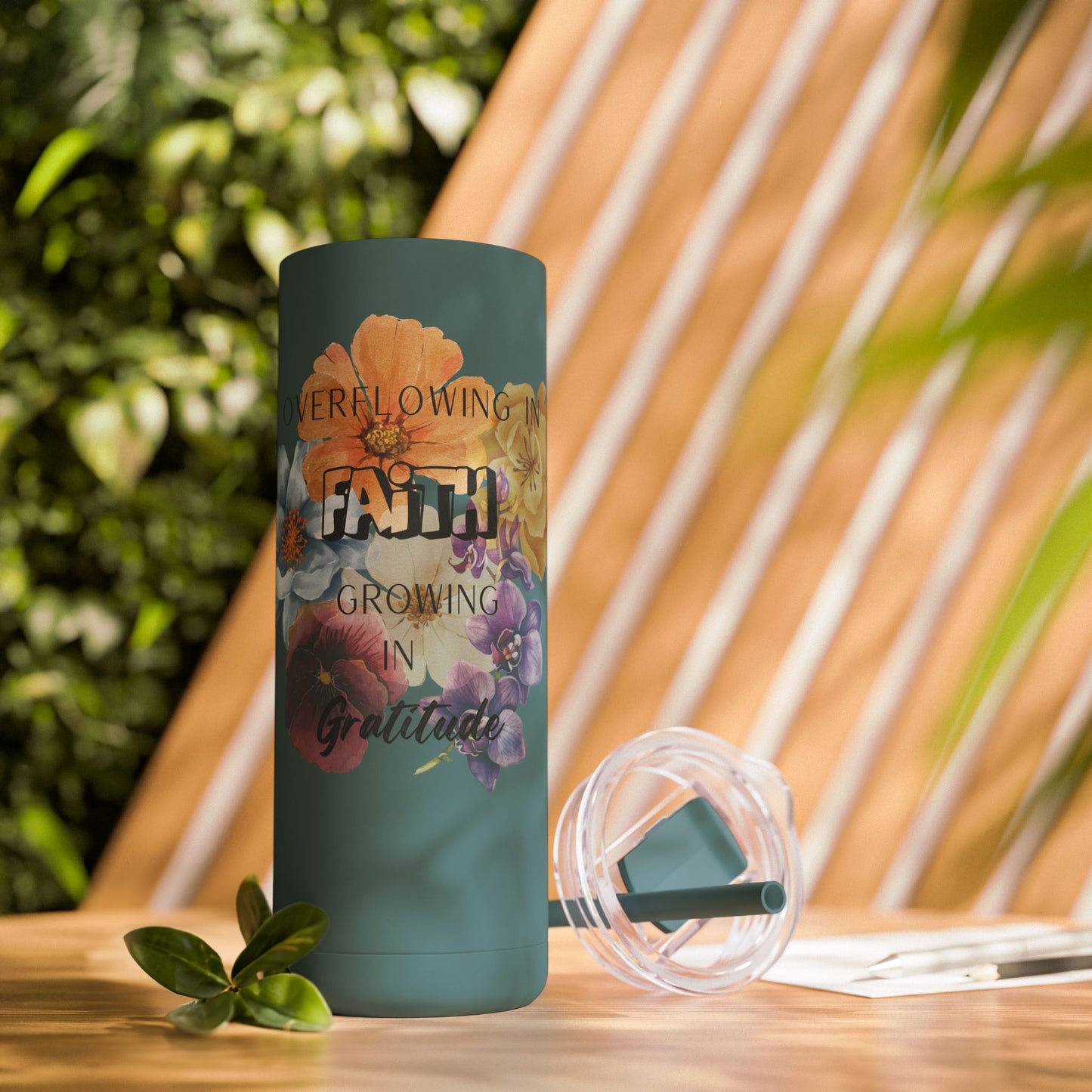 Faith and Gratitude Tumbler
