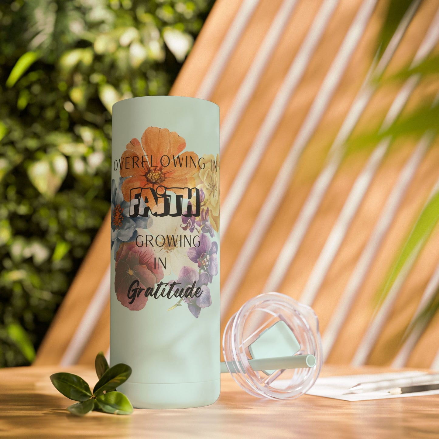 Faith and Gratitude Tumbler