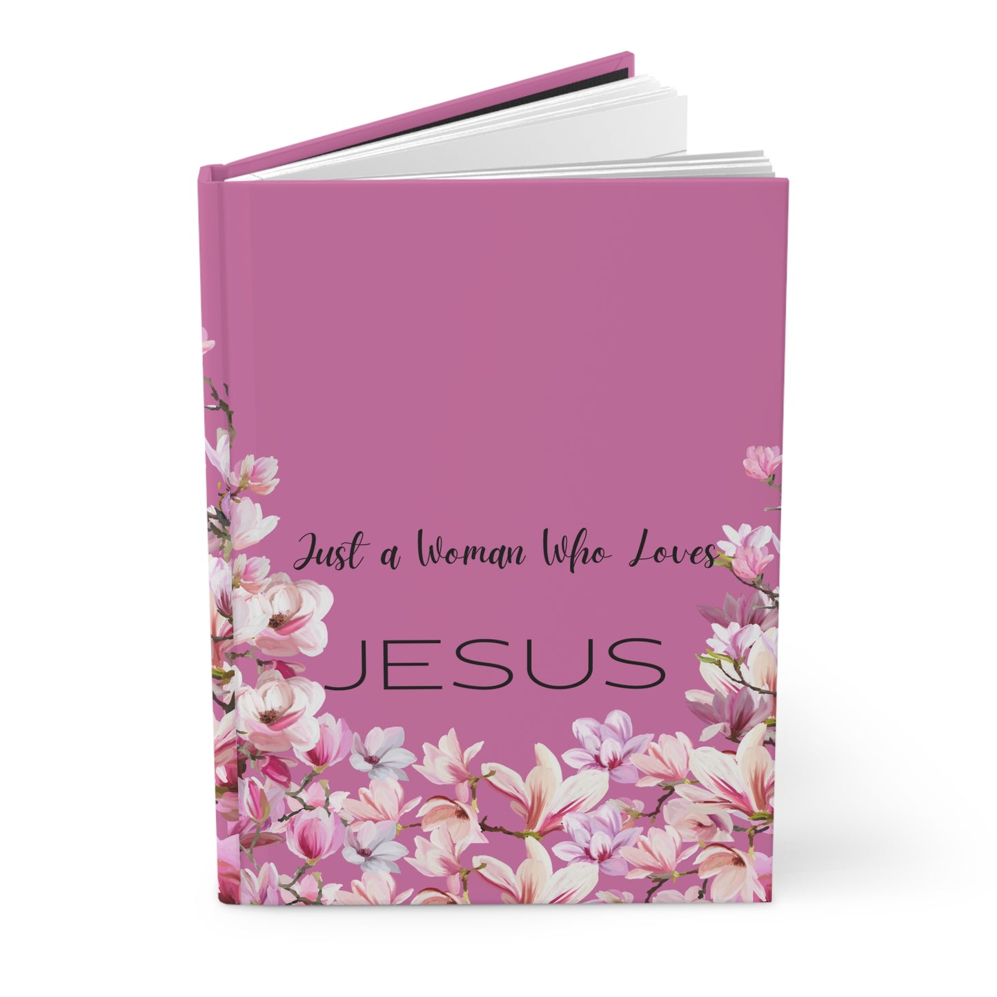 Just A Woman Lined Journal- Light Pink