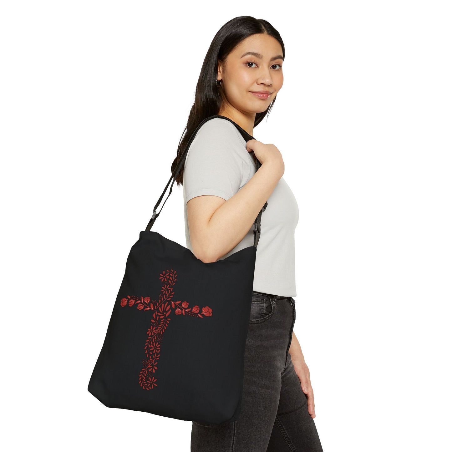 Faith Under Fire Adjustable Tote Bag