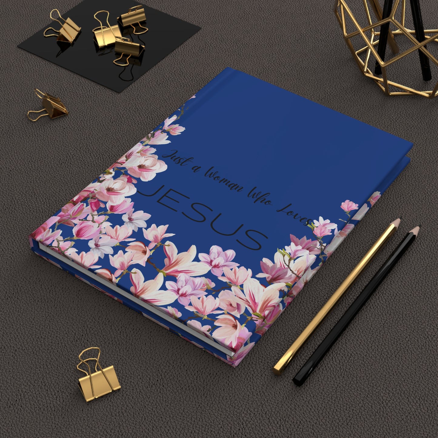 Just A Woman Lined Journal- Blue