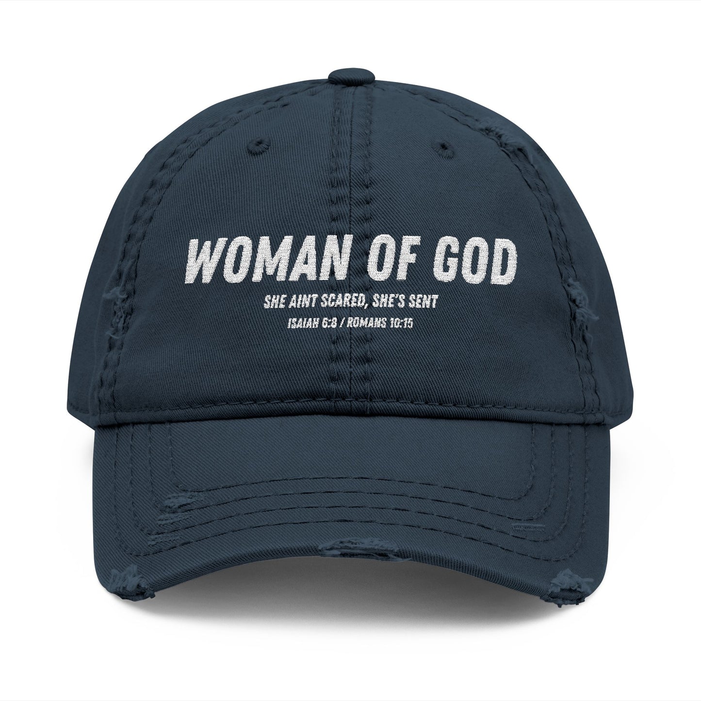 Woman of God Distressed Dad Hat