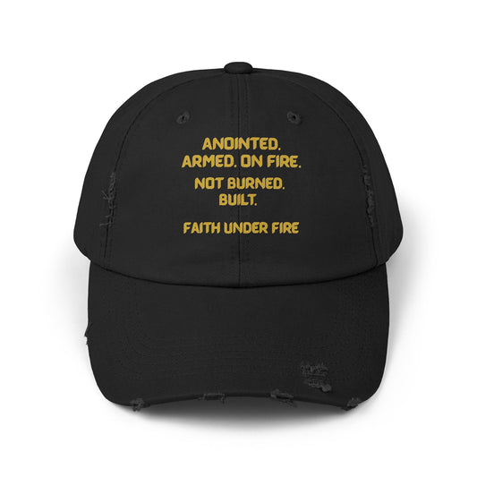 Faith Under Fire Distressed Hat