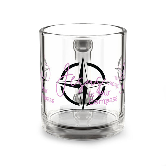 Jesus Is Our Compass Mug (Pink Lettering)