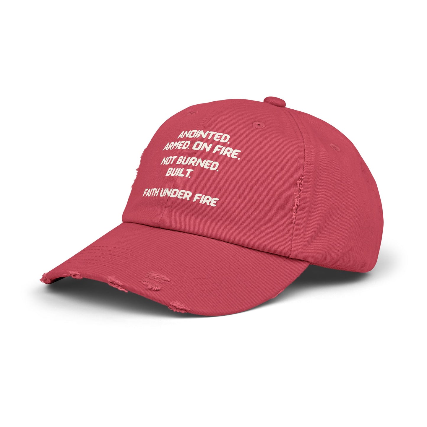 Faith Under Fire Distressed Hat