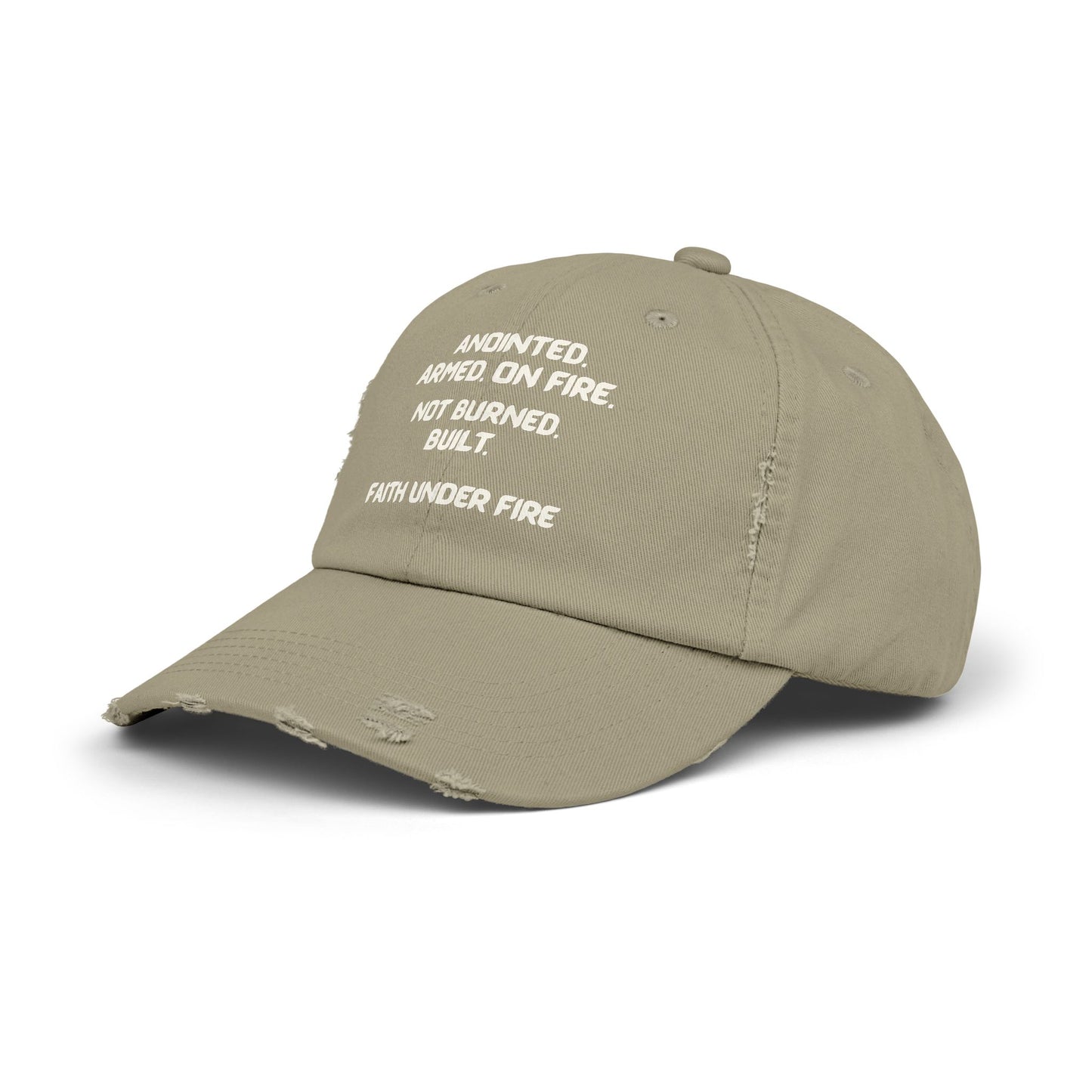 Faith Under Fire Distressed Hat