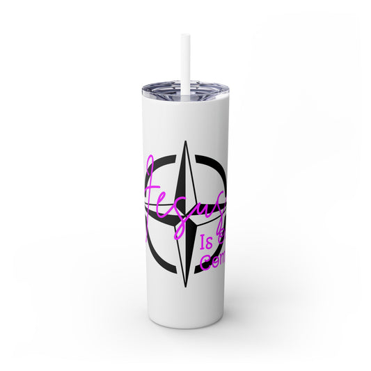 Jesus Is Our Compass Skinny Tumbler