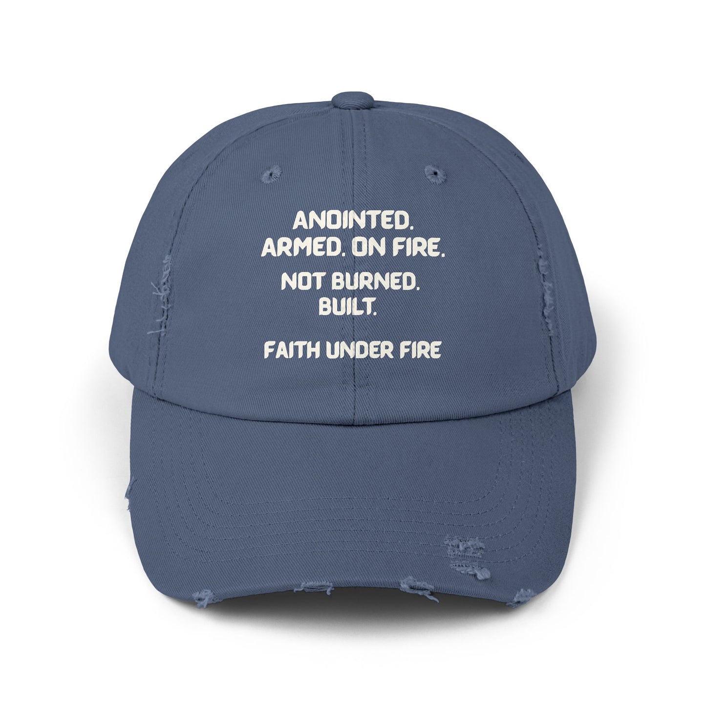Faith Under Fire Distressed Hat