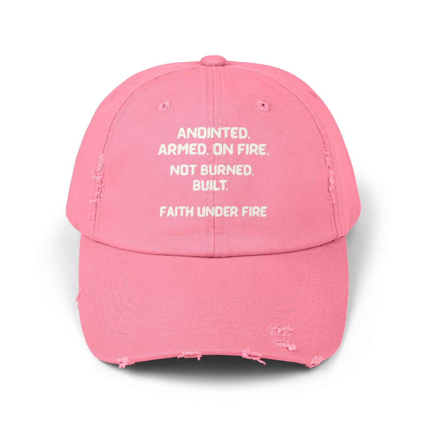 Faith Under Fire Distressed Hat