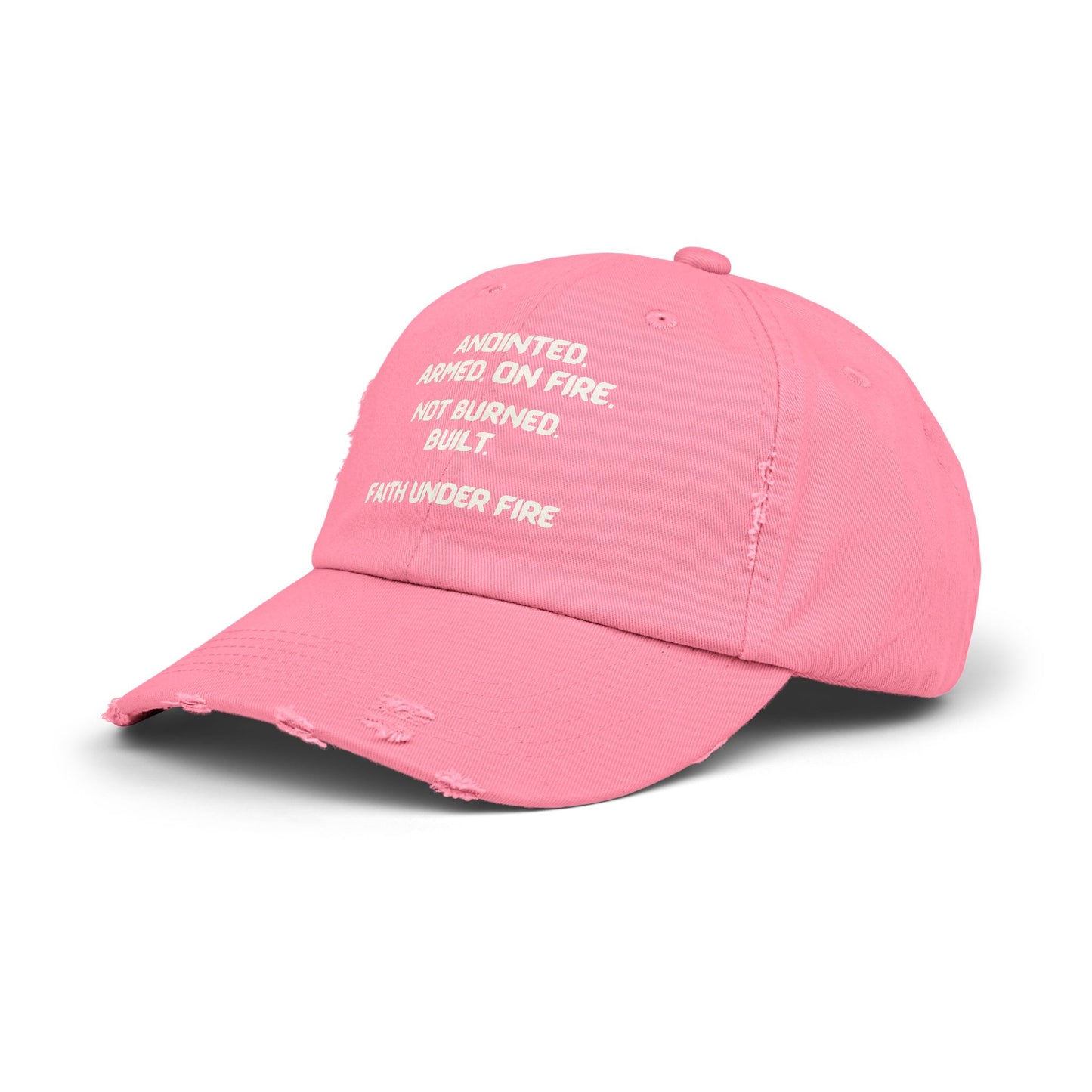 Faith Under Fire Distressed Hat