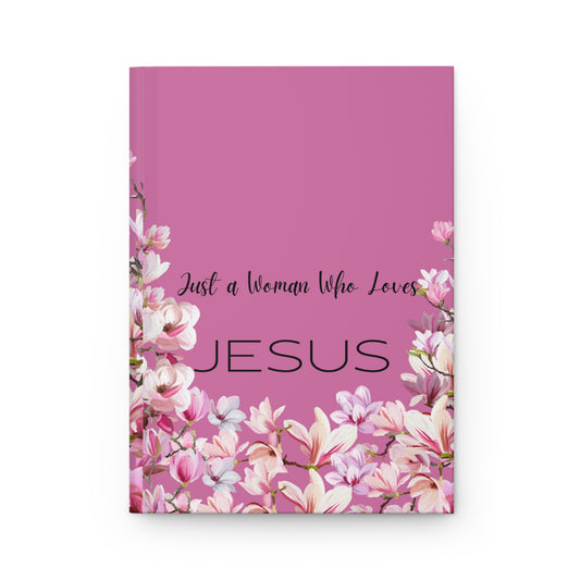 Just A Woman Lined Journal- Light Pink