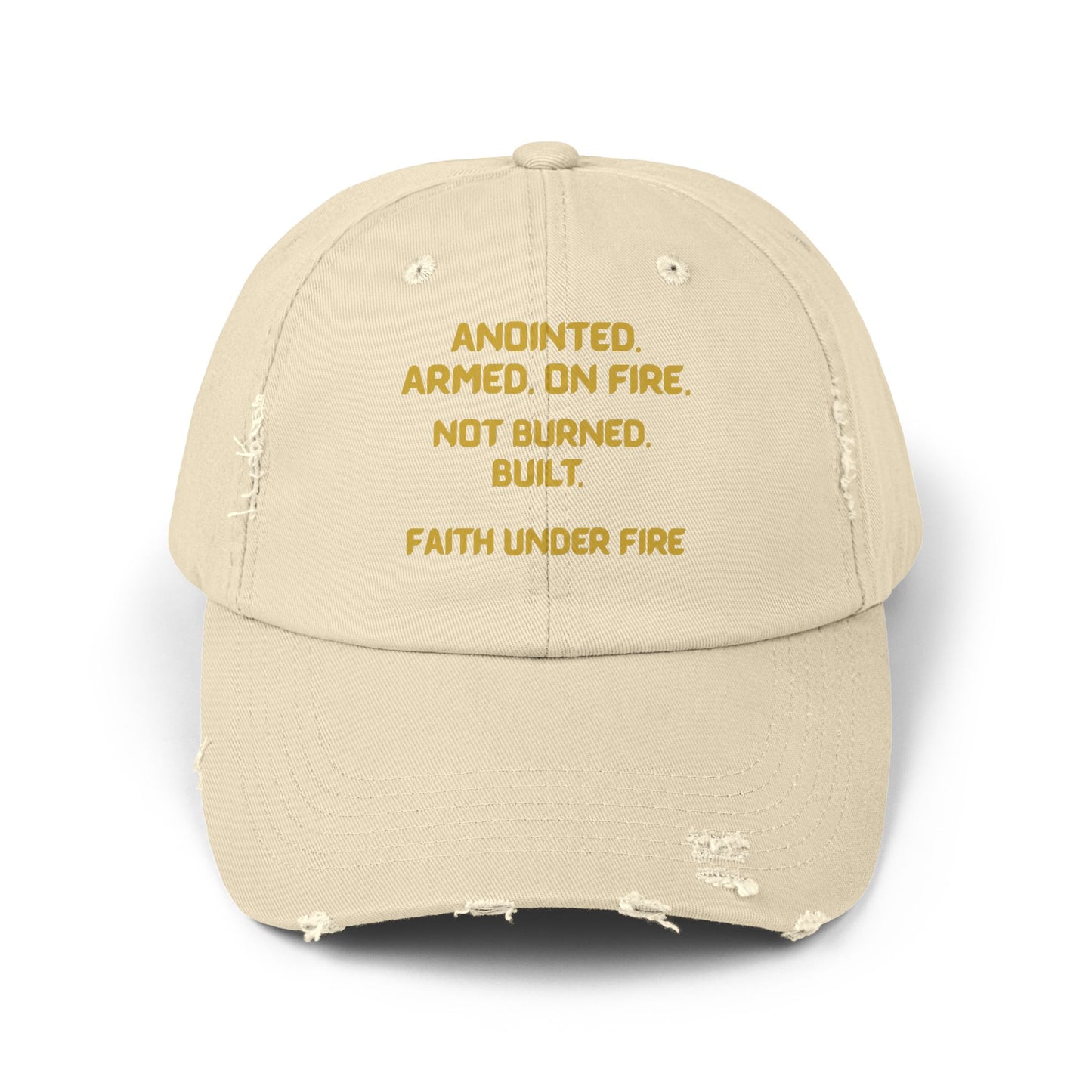 Faith Under Fire Distressed Hat