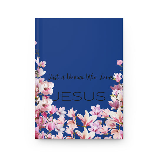 Just A Woman Lined Journal- Blue