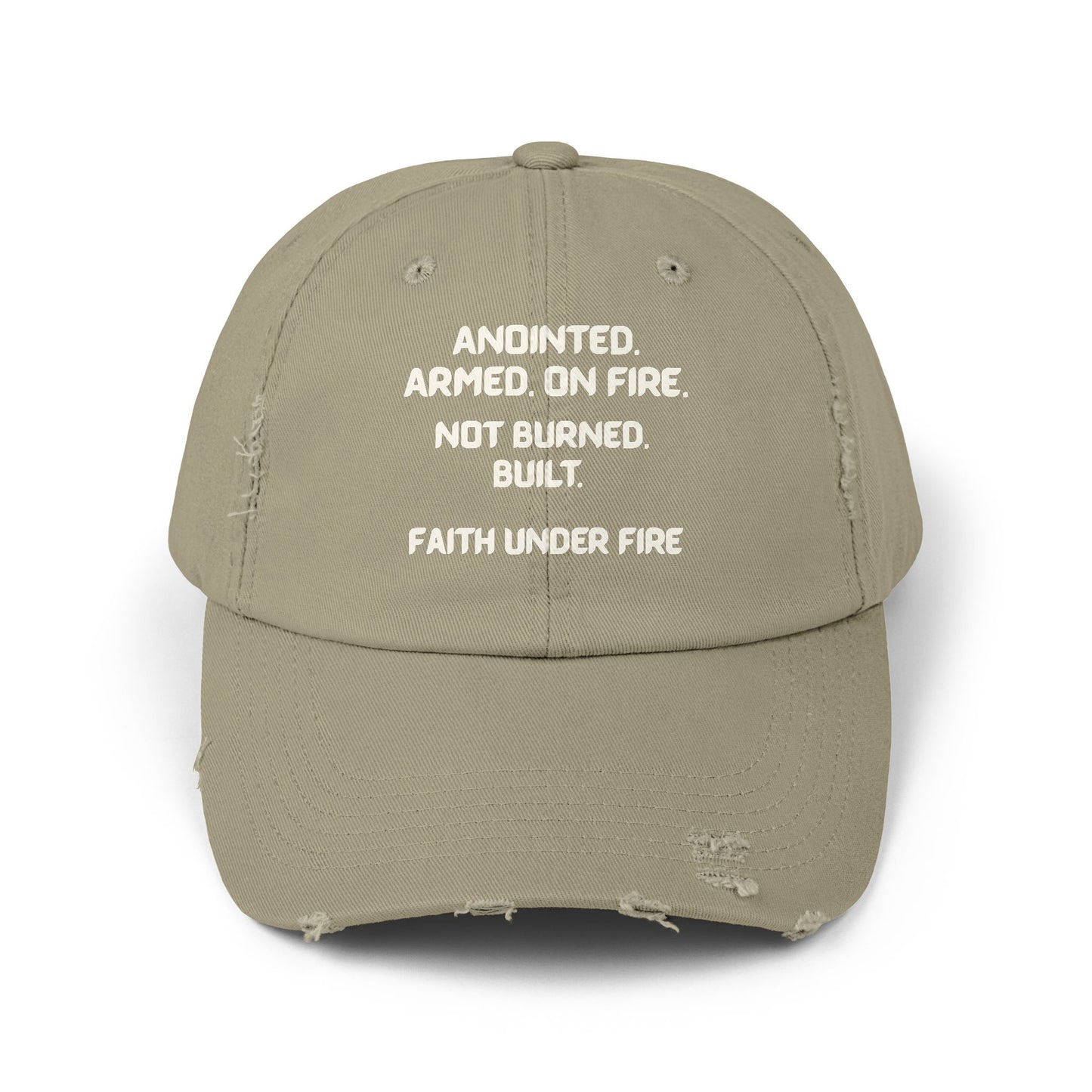 Faith Under Fire Distressed Hat