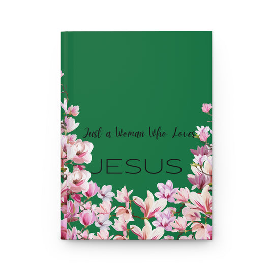 Just A Woman Lined Journal- Green