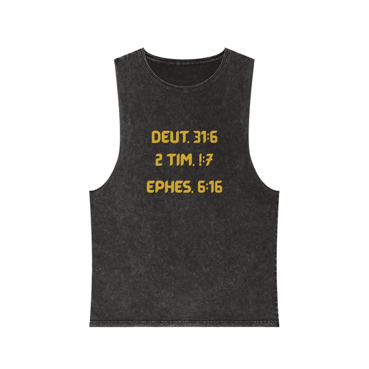 Faith Under Fire Not Burned. Built. Stonewashed Tee