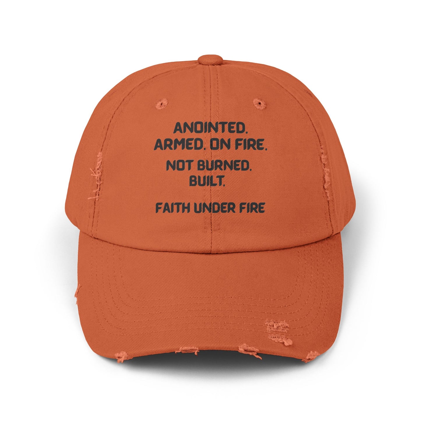 Faith Under Fire Distressed Hat