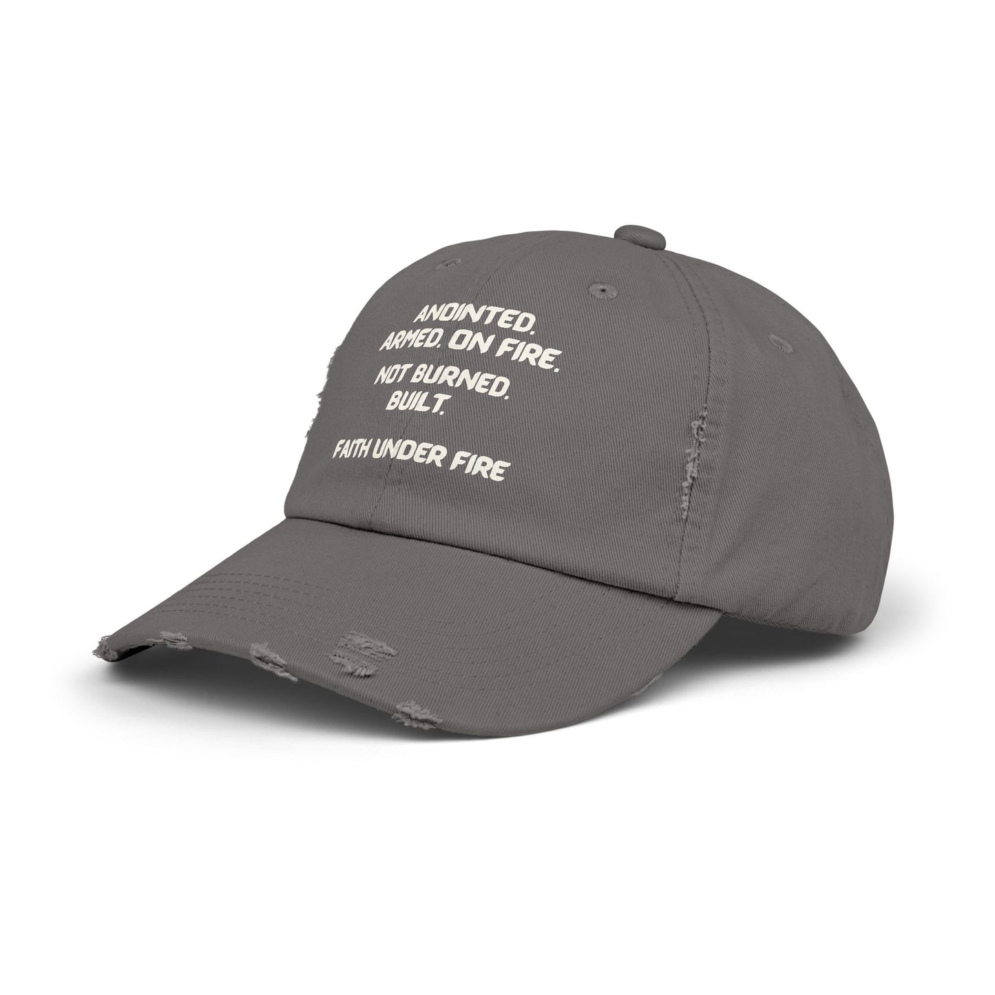 Faith Under Fire Distressed Hat