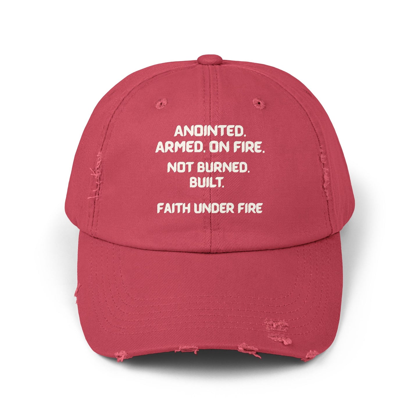 Faith Under Fire Distressed Hat